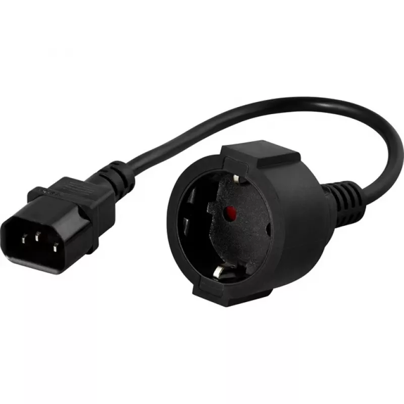 BlueWalker PowerWalker - maitinimo laidas - IEC 320 EN 60320 C14 (M) - IEC 320 EN 60320 C13 (W) (91015003)