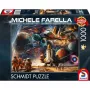 Dėlionė Schmidt Spiele Michele Farella 1000 dalių — Kosminių kelionių iliustracija