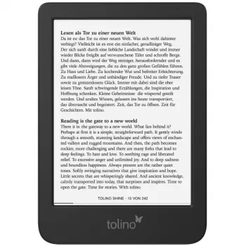 Tolino shine 5 el. knygų skaityklė Jutiklinis ekranas 16 GB Wi-Fi Juoda