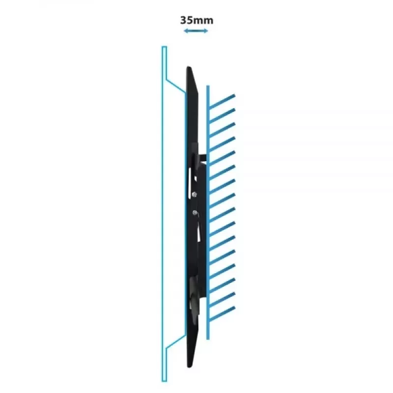 TV Wall Mount Esperanza HYPNOS 177.8 cm 70 inch Juoda Max 30 kg