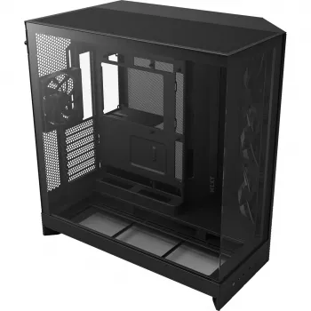 NZXT H9 Air Flow (2025) Didelis dviejų kamerų vidutinis bokštinis korpusas - juodas