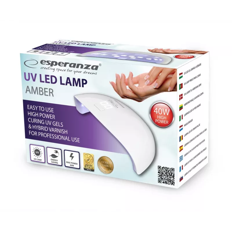 Esperanza EBN009 Amber UV/LED nail lamp, 40 W
