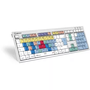 Logickeyboard LKB-CBASE-CWMU-DE klaviatūra, skirta Office, USB, QWERTZ, vokiečių, įvairiaspalvė