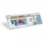 Logickeyboard LKB-CBASE-CWMU-DE klaviatūra, skirta Office, USB, QWERTZ, vokiečių, įvairiaspalvė