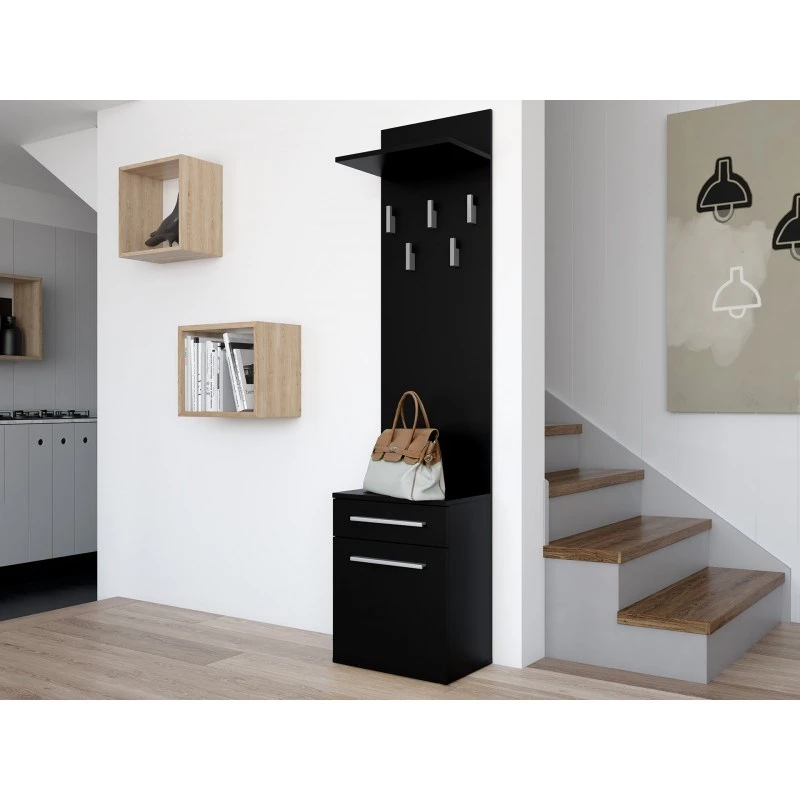 Topeshop DUO WIESZAK CZERŃ clothing hanger Juoda