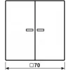 Jung HOME push button 2-way BTLS17102SWM 1 (BTLS17102SWM)