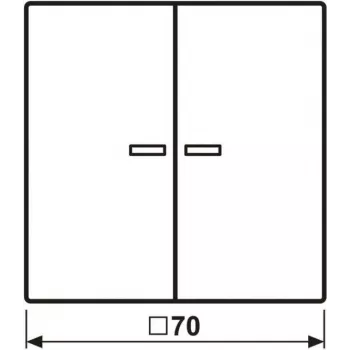Jung HOME push button 2-way BTLS17102SWM 1 (BTLS17102SWM)