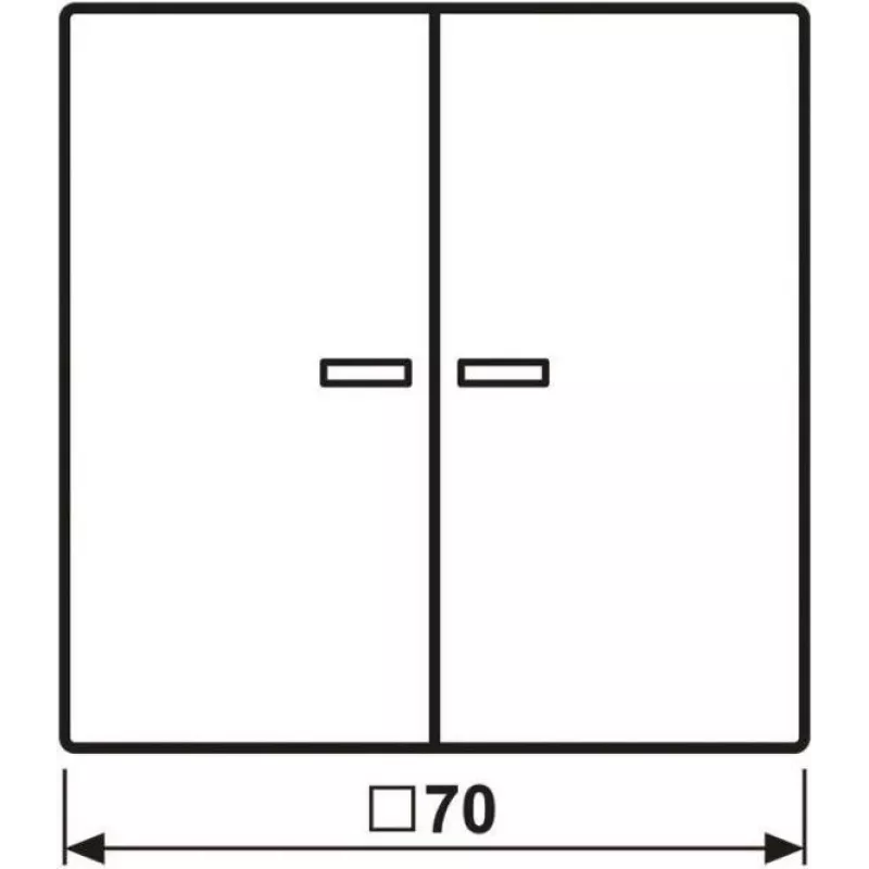 Jung HOME push button 2-way BTLS17102SWM 1 (BTLS17102SWM)