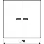 Jung HOME push button 2-way BTLS17102SWM 1 (BTLS17102SWM)