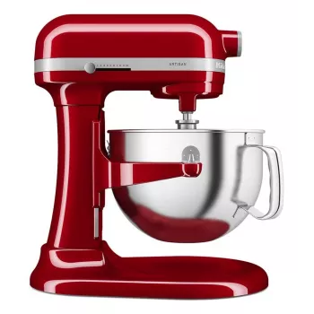 KitchenAid 5KSM60SPXEER Stacionarus maišytuvas 375 W Pilka, raudona, nerūdijantis plienas