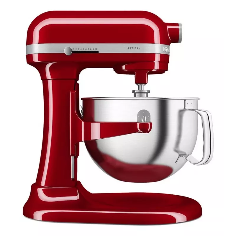 KitchenAid 5KSM60SPXEER Stacionarus maišytuvas 375 W Pilka, raudona, nerūdijantis plienas