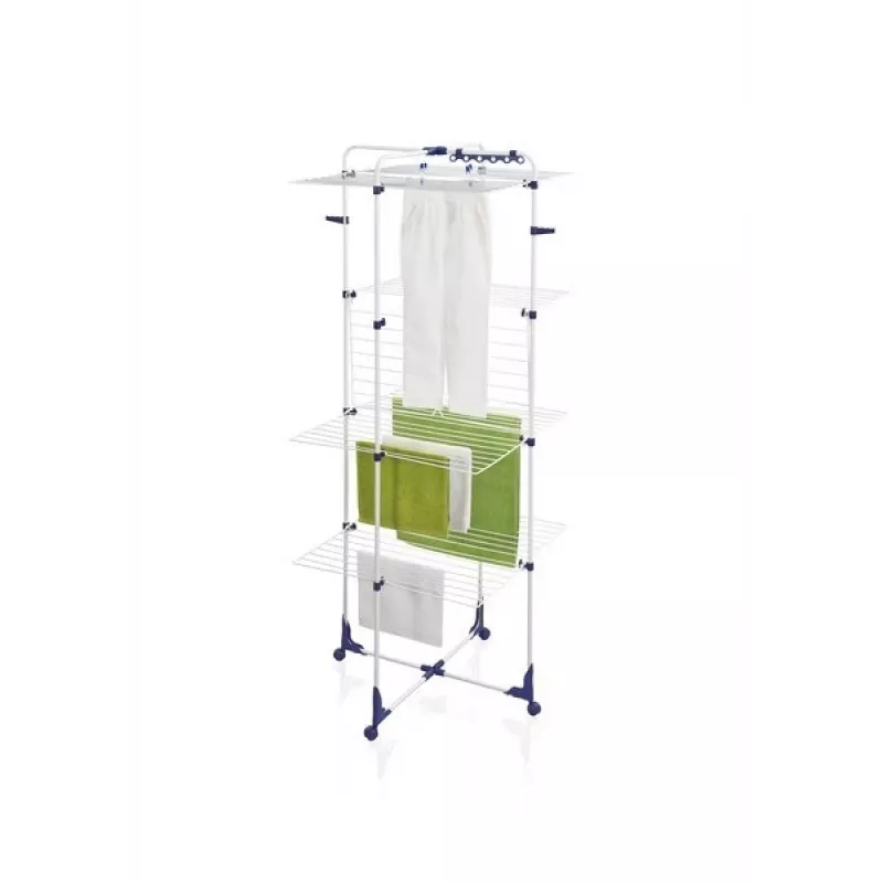 Džiovinimo stovas Leifheit Classic Tower 450 81456 — vidaus/lauko, 45 m džiovinimo plotas, ratukai, 1760×690 mm