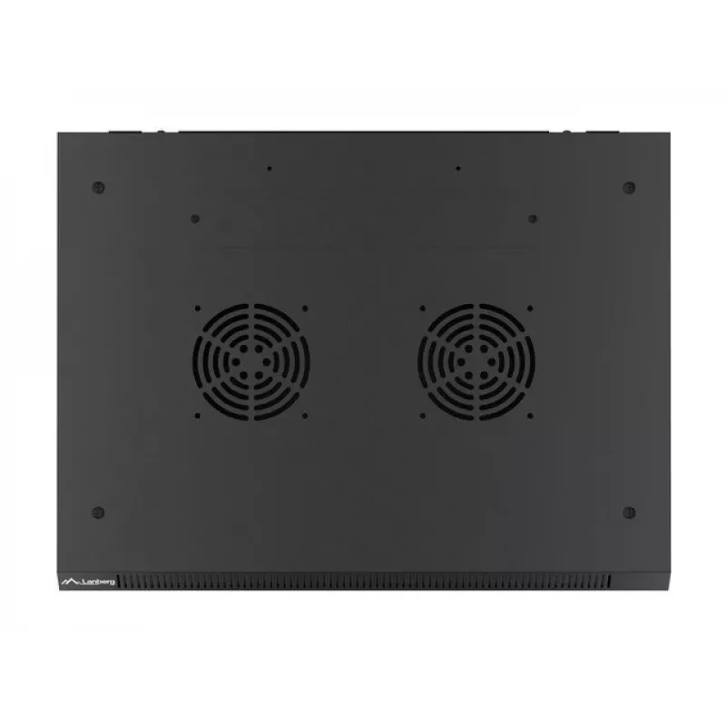 Lanberg sieninė montavimo spinta 19'' 15U 600x450mm juoda (stiklinės durys)