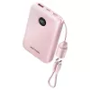 Išorinė baterija Vention FKAP0-C 10000 mAh, 2× USB-C + 1× USB-A, 22.5 W, rožinė