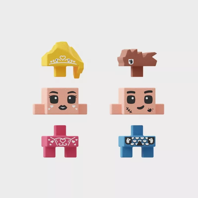 Marioinex Mini Waffle Princess Fantasy bokšto konstruktorius, 148 detalės