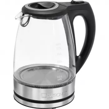 Elektrinis virdulys CLATRONIC WKS 3744 G — 1,7 l, 2200 W, nerūdijantis plienas / plastikas, vandens lygio indikatorius