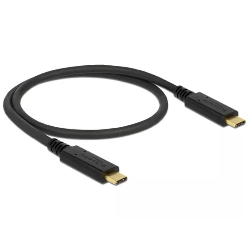 DeLOCK 83042 USB laidas USB 3.2 Gen 2 0,5 m USB C juodas