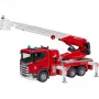 Gaisrinis automobilis BRUDER Scania Super 560R raudonas baltas plastikinis 3+