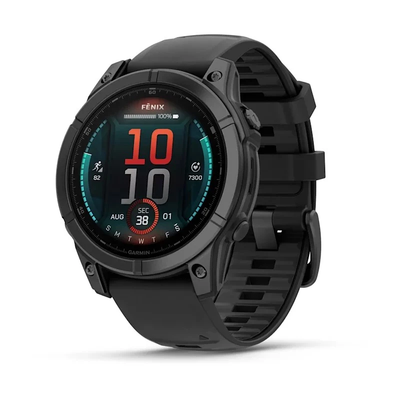 Garmin Fenix E 3,3 cm (1,3 colio) AMOLED 47 mm Skaitmeninis 416 x 416 pikselių Liečiamas ekranas Juodas „Wi-Fi“ GPS (palydovas)