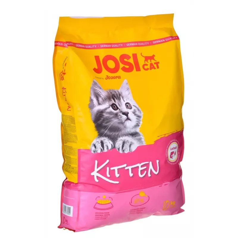 Sausas kačiukų maistas JosiCat Kitten 10 kg – visavertė mityba augantiems kačiukams