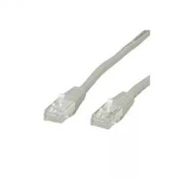 Value 21.99.0910 RJ45 tinklo kabelis, komutacinis kabelis CAT 6 U/UTP 10,00 m pilkas 1 vnt.