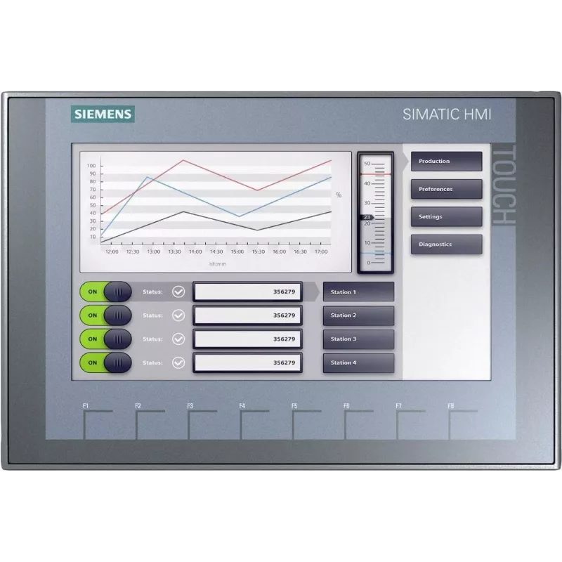 Siemens 6AV21232JB030AX0 jutiklinis valdymo pultas 22,9 cm (9 coliai) 800 x 480 taškų