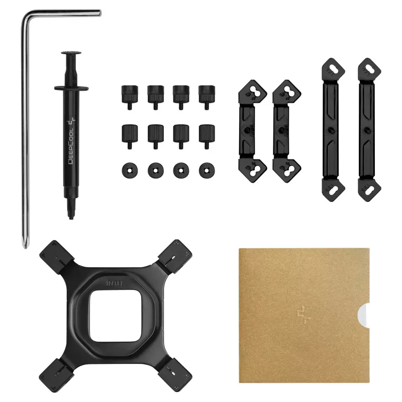 Oro aušintuvas DeepCool AK620 G2, 120 mm ventiliatorius, suderinamas su LGA1700/1200/115x ir AM4/AM5, juodas, 144×127×159 mm