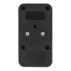Maitinimo skirstytuvas MACLEAN MCE249 F/B — 2 kintamosios srovės lizdai (16A + 6A) su 2×USB-A ir 2×USB-C PD 20W, EU kištukas, juodas