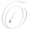 4smarts USB-C / USB-C silikoninis kabelis High Flex 60W 1,5m baltas