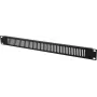 Priekinis skydelis Omnitronic ZL-19 sw 1HE — 1U, juodas priekinis skydelis 19 colių stovui