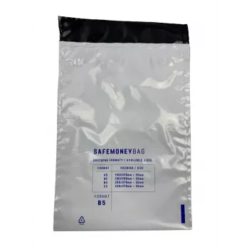 Bestpak SAFEMONEYBAG saugaus saugojimo vokai balti B5 190mmx260mm+35mm 100 vnt.