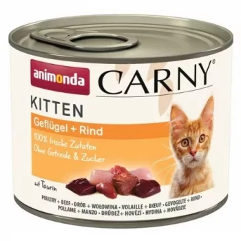 ANIMONDA Carny Kitten Paukštiena Jautiena - šlapias kačių maistas - 200 g