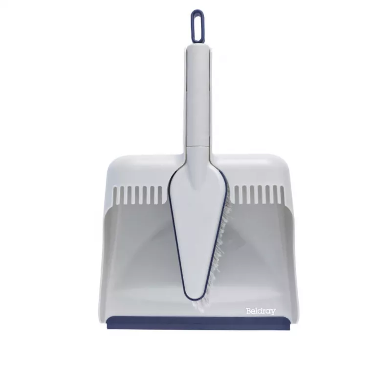 Dulkių semtuvėlio ir šluotelės rinkinys Beldray LA032760PEU7 Deep Clean Design, kompaktiška rankinė šluotelė su kampuotais šereliais ir atitinkamu dulkių semtuvėliu