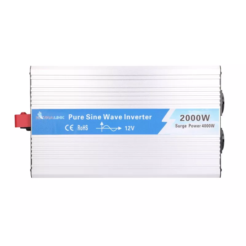 Extralink OPIP-2000W | Įtampos keitiklis | automobilinis 12 V, 2000 W grynoji sinusinė banga