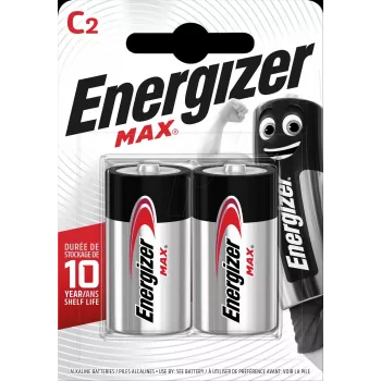 Vienkartinė baterija Energizer C 1.5V šarminių baterijų pakuotė po 2 vnt. E301533200