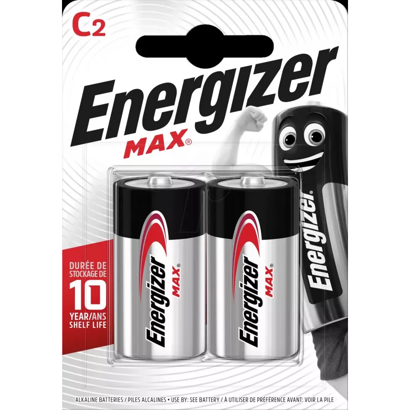 Vienkartinė baterija Energizer C 1.5V šarminių baterijų pakuotė po 2 vnt. E301533200