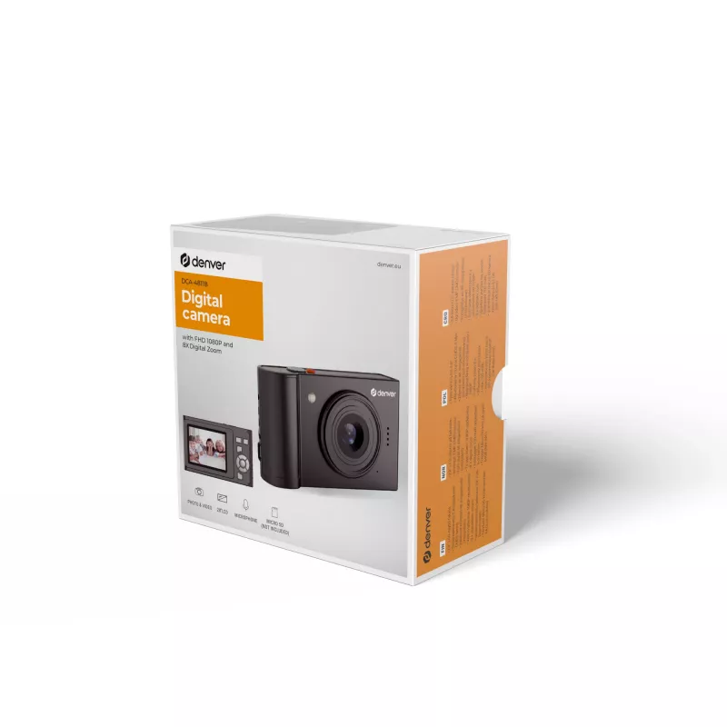 Skaitmeninis fotoaparatas Denver DCA-4811B 5 megapikselių CMOS jutiklis juodos spalvos