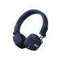 Ant galvos dedami Bluetooth ausinės MARSHALL Major V Midnight Blue — 40 mm garsiakalbiai, Bluetooth 5.3, 100+ val. baterija, 3,5 mm laidinis palaikymas