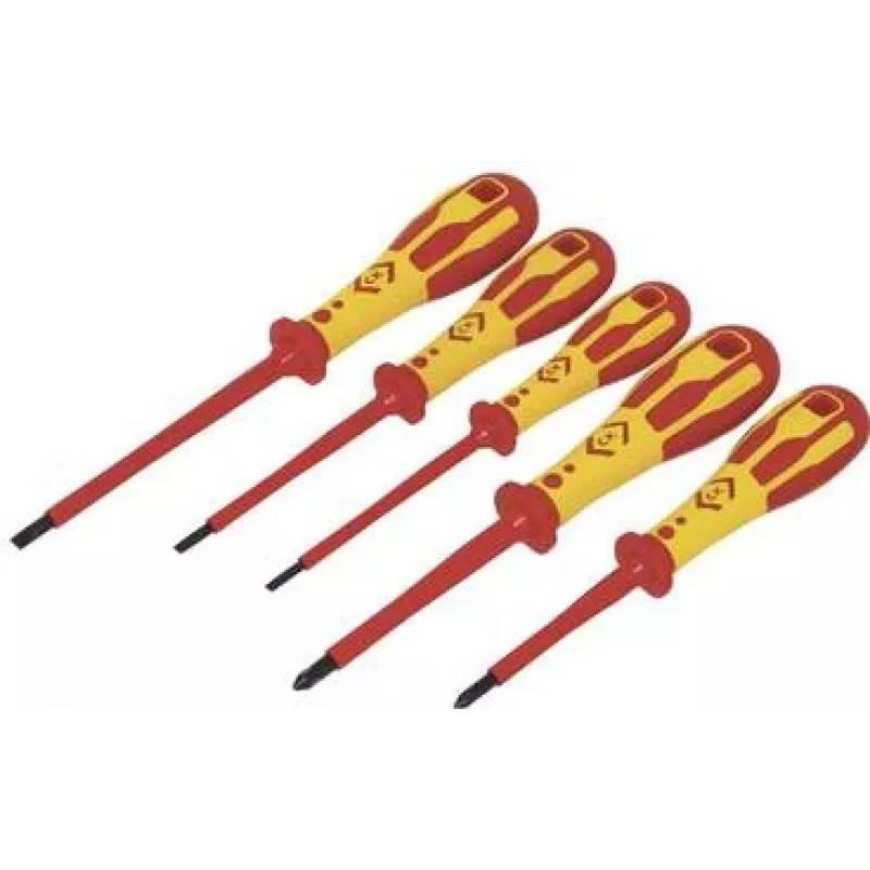 Izoliuotų VDE atsuktuvų rinkinys c.k tools T49182D, 5 vnt.