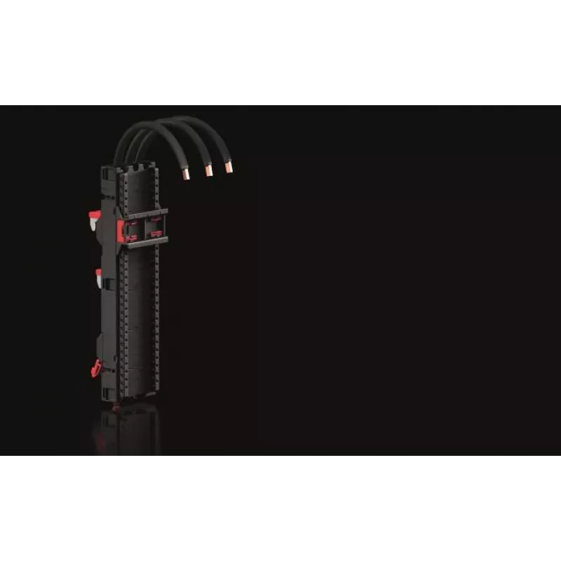 Rittal įrenginio adapteris 65 A AWG RX 93607606 3‑polių, plotis 54 mm, kištuko padėtis 1=4