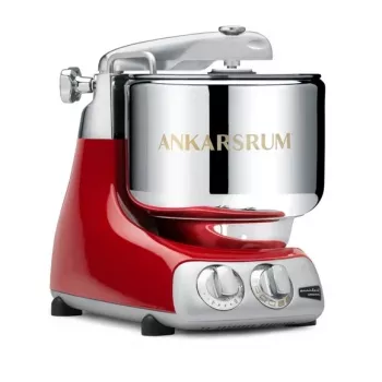 Virtuvinis maišytuvas Ankarsrum Assistent Originali AKR 6230 RD — 1500 W, 7 L nerūdijančio plieno dubuo, metalinis korpusas, raudonas