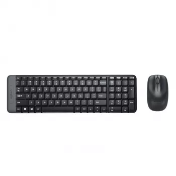 Logitech Wireless Combo MK220 - klaviatūros ir pelės rinkinys - belaidis - 2,4 GHz - itališka - tamsiai pilka (920-003721)