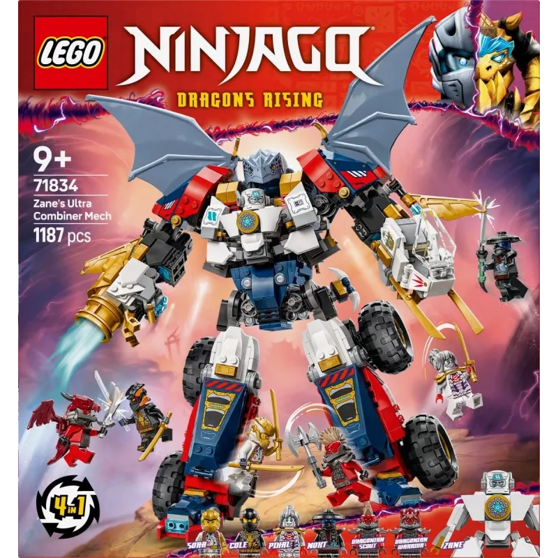 LEGO NINJAGO 71834 Zane'o Ultra kombinuotas mechas