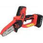 Belaidis grandininis pjūklas YATO YT-828135 — 18V Li-Ion 2Ah, 10 cm juosta, 3200 aps./min, 4,8 m/s grandinės greitis, 26 grandys