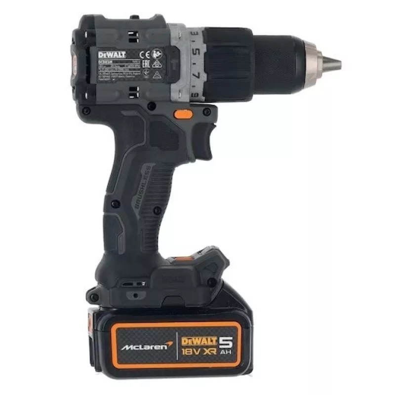 DeWalt MCLAREN DCD85MP2T gręžtuvas-suktuvas 18 V juodas, geltonas