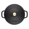 Saute Pan ZWILLING STAUB BRAISERS apvali 28 cm, juoda, dugno Ø 22.2 cm