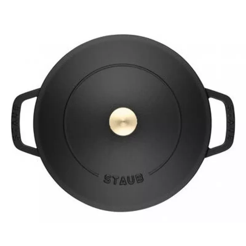 Saute Pan ZWILLING STAUB BRAISERS apvali 28 cm, juoda, dugno Ø 22.2 cm
