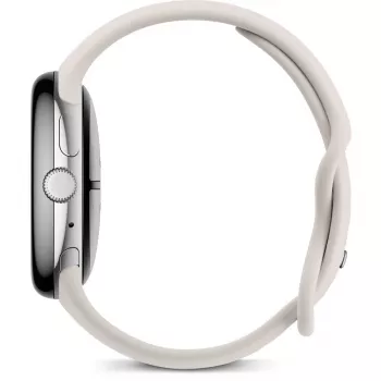 Google Pixel Watch 3 AMOLED 45 mm Skaitmeninis liečiamasis ekranas 4G Sidabrinis Wi-Fi GPS (palydovas)