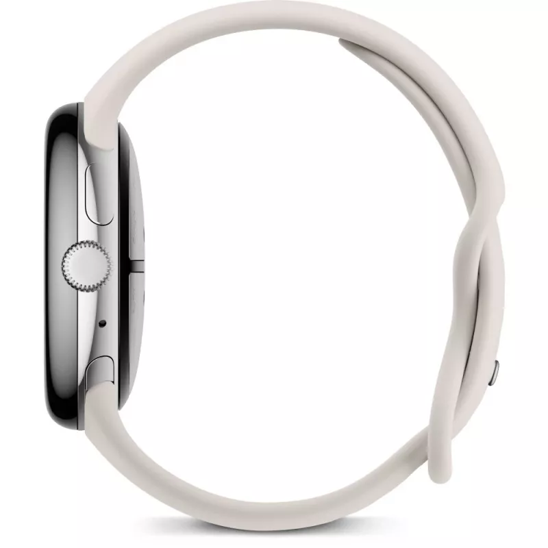 Google Pixel Watch 3 AMOLED 45 mm Skaitmeninis liečiamasis ekranas 4G Sidabrinis Wi-Fi GPS (palydovas)