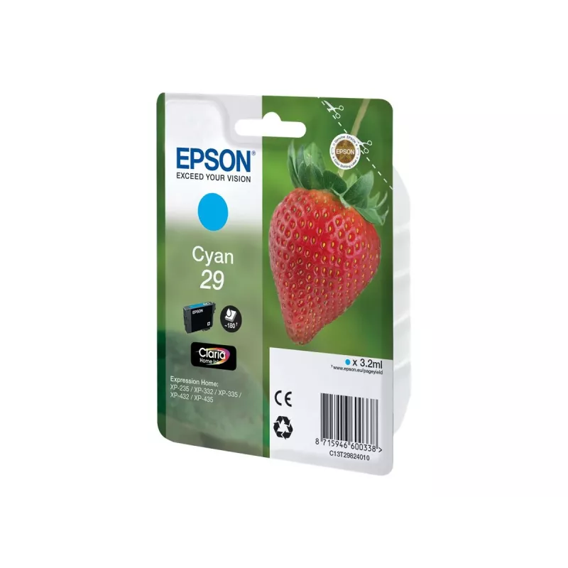 Epson Strawberry 29 C rašalo kasetė 1 vnt. Originali standartinės talpos žalsvai mėlyna